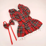Christmas Checker Dog Dress (Winter Skirt Cosplay Outfit)
