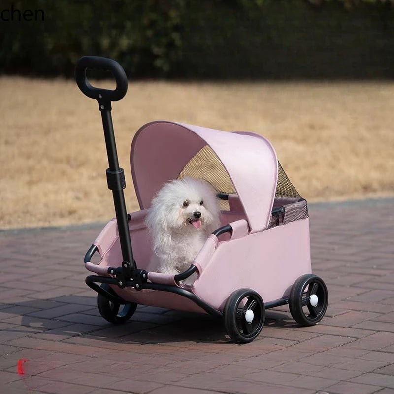 HXL Lightweight Foldable Outdoor Pet Carrier Stroller for Cats & Dogs