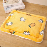 Soft Fleece Pet Bed Mat — Machine-Washable Crate Liner for Small Pets