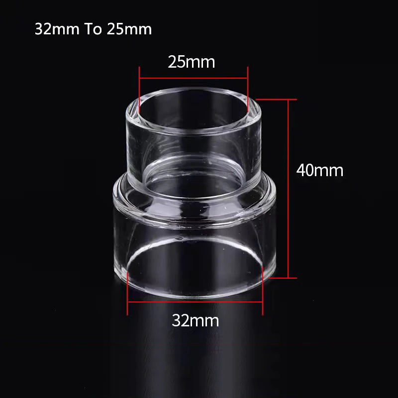 Acrylic Aquarium Pipe Variable Diameter Connectors (Transparent, DIY Fittings)