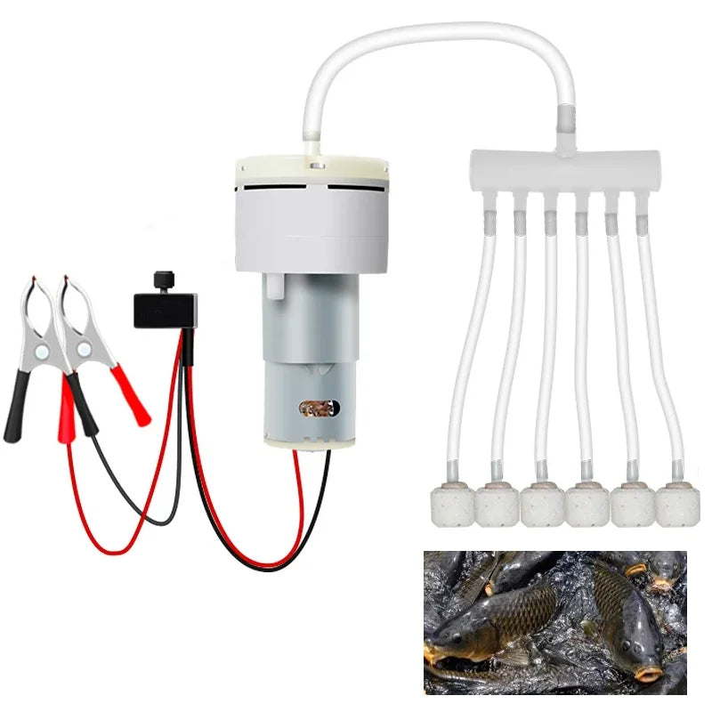 DC 12V Mini Aquarium Air Pump — Adjustable PWM