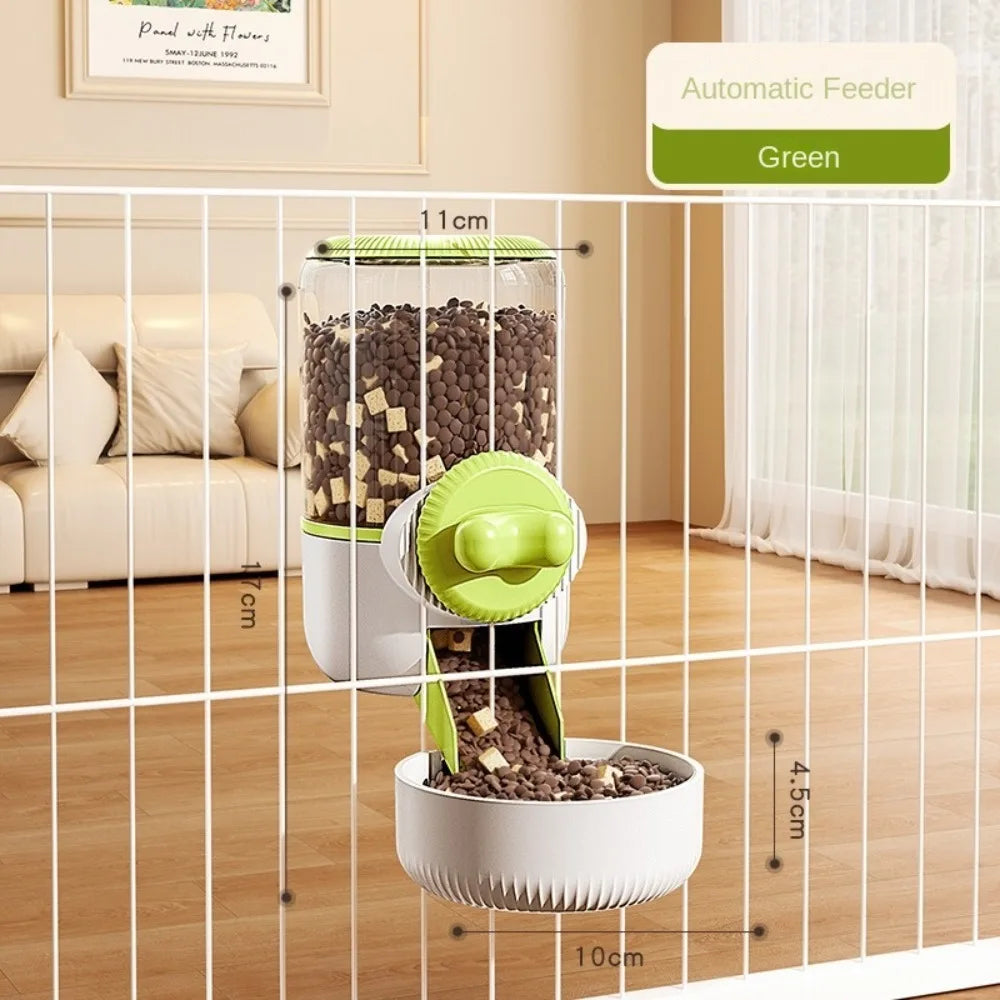 Cage-Hanging Automatic Pet Feeder (Detachable Bowl, Large Capacity)