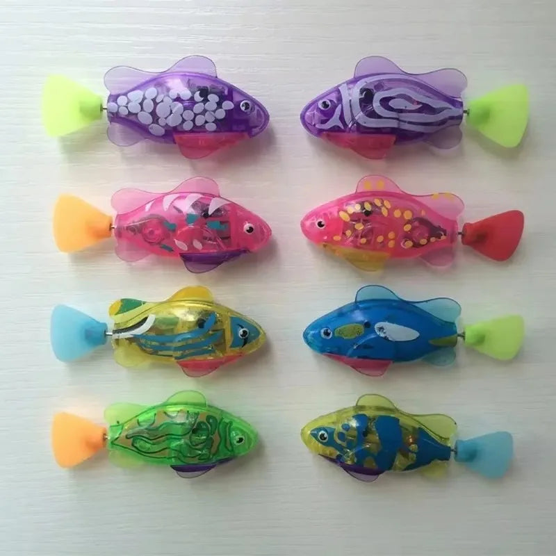 LED Swimming Robot Fish Cat Toy