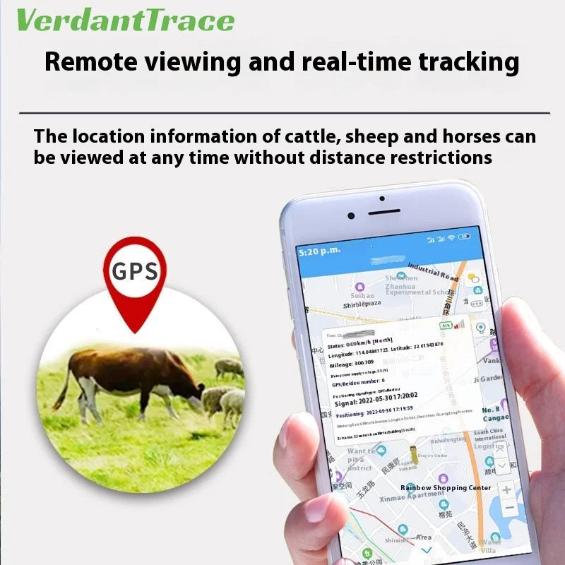 4G Solar WiFi GPS Animal Tracker for Sheep, Cows & Cattle - IP67 10000mAh