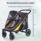 Secure Large Dog Show Trolley for Competition & Long-Distance Transport