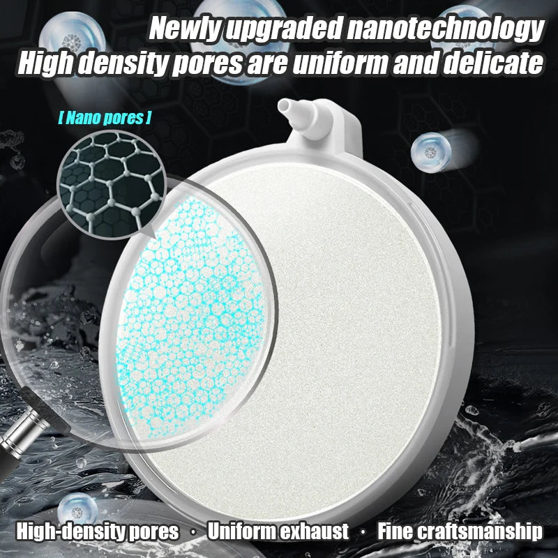 Disc Bubble Air Stone Diffuser (Aquarium Oxygen Aerator, Fine Bubble)