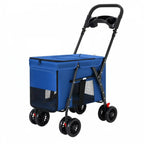 Sturdy Oxford Fabric Foldable Large Dog Carriage Stroller