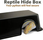 Ventilated Reptile Hide Box — Rectangular Shelter for Geckos, Snakes & Spiders