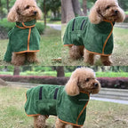 Absorbent Dog Bathrobe — Quick-Drying Wrap for Small & Large Dogs