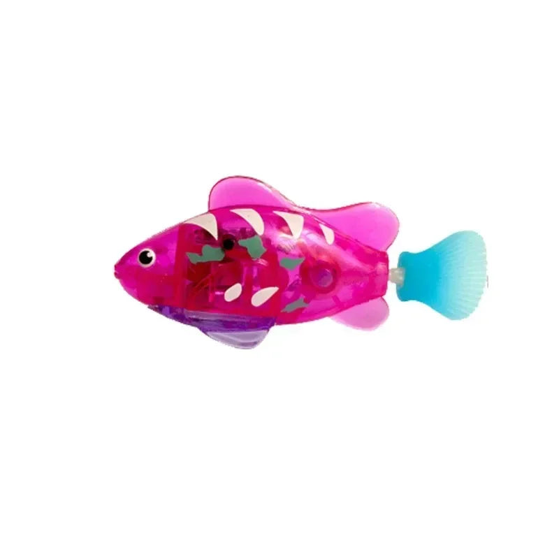 LED Swimming Robot Fish Cat Toy