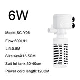 3-in-1 Silent Submersible Aquarium Pump (220V, Wave Maker)