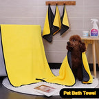 Reusable Microfiber Pet Towel — Quick-Drying, 4 Sizes for Any Breed