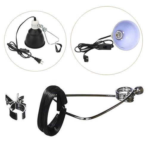 Adjustable Reptile Lamp Clamp — Ball-Joint Basking Light Holder