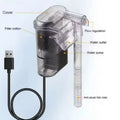 Mini USB Wall-Mounted Aquarium Waterfall Filter (Small Fish Tank, Silent)
