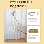 1.8m Telescopic Cat Teaser Wand — 4-Section Retractable Fishing Rod