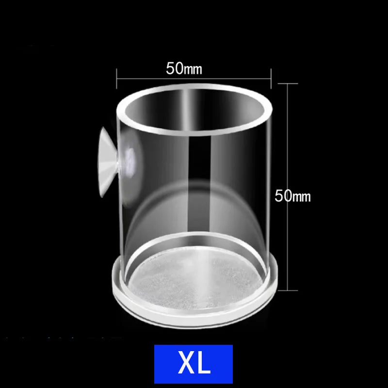Acrylic Aquarium Fish Feeding Ring (Anti-Drift, Transparent, Floating)