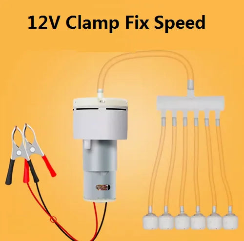 DC 12V Mini Aquarium Air Pump — Adjustable PWM