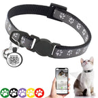 Reflective Cat Collar with QR Code ID Tag