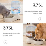 Gravity Pet Feeder and Waterer 3.8L (Auto-Refill, Cats & Dogs)