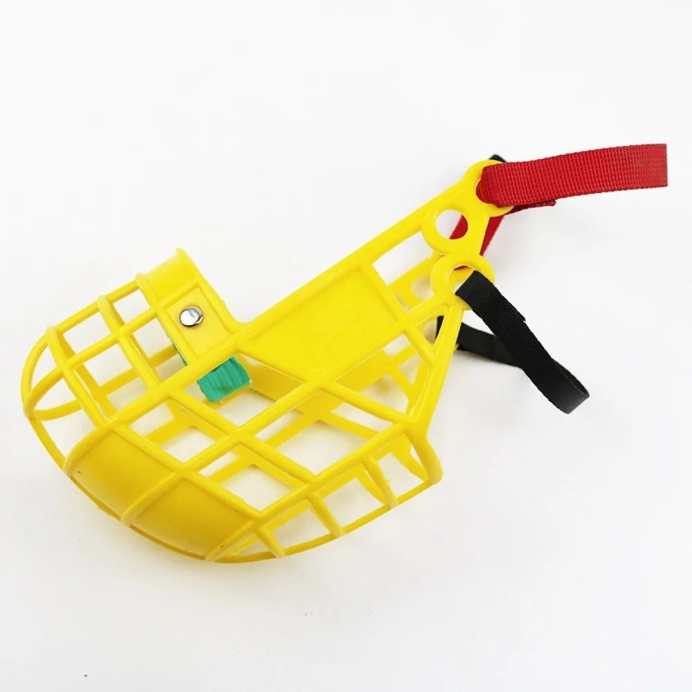 Adjustable Anti-Bite Dog Muzzle (Buckle, Stops Barking, All Breeds)