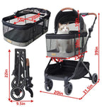 3-in-1 All-Terrain Dog & Cat Stroller with Detachable Carrier up to 35 lbs