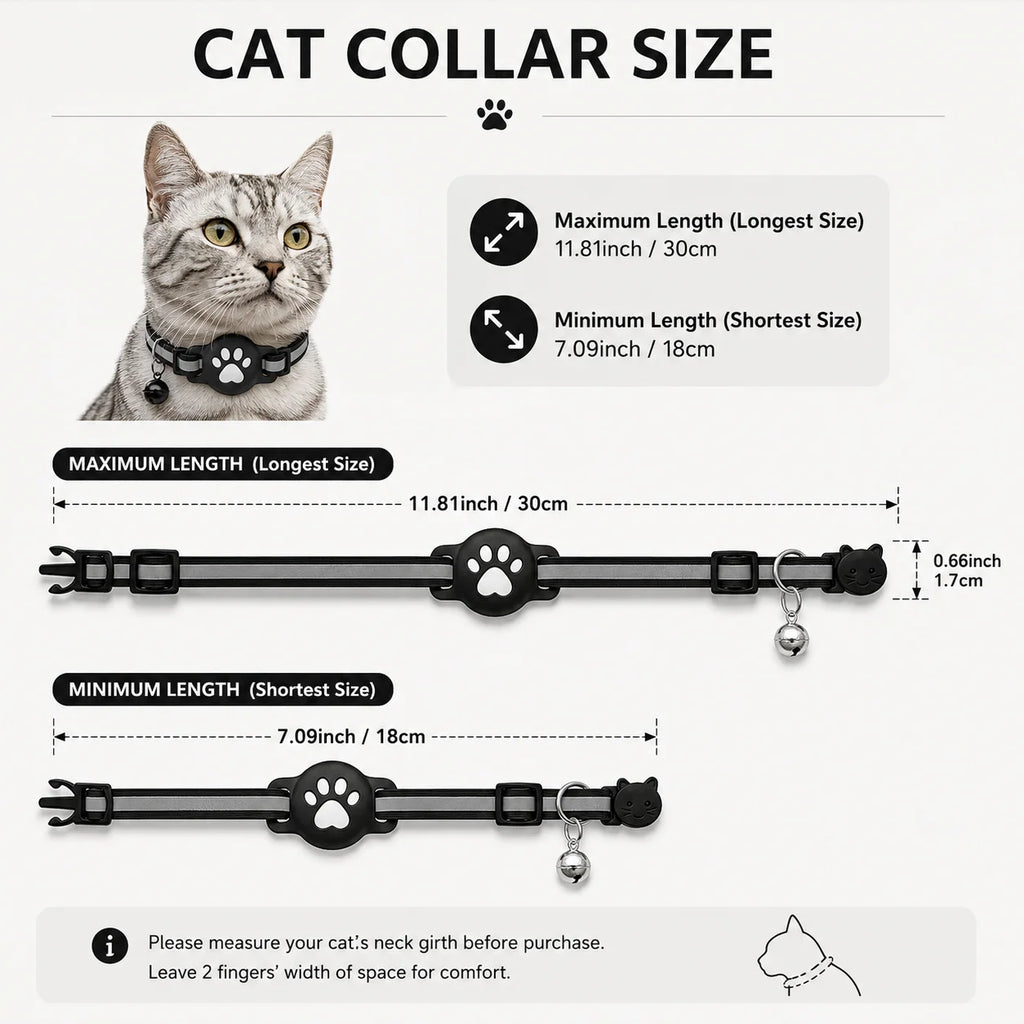 No Monthly Fee Find My GPS Cat & Dog Collar Tracker - Waterproof
