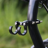 Portable Double Metal Electric Scooter Hooks Bike Shelf Tube Storage Hanger Buckle for Ebikes Helmet Rack
