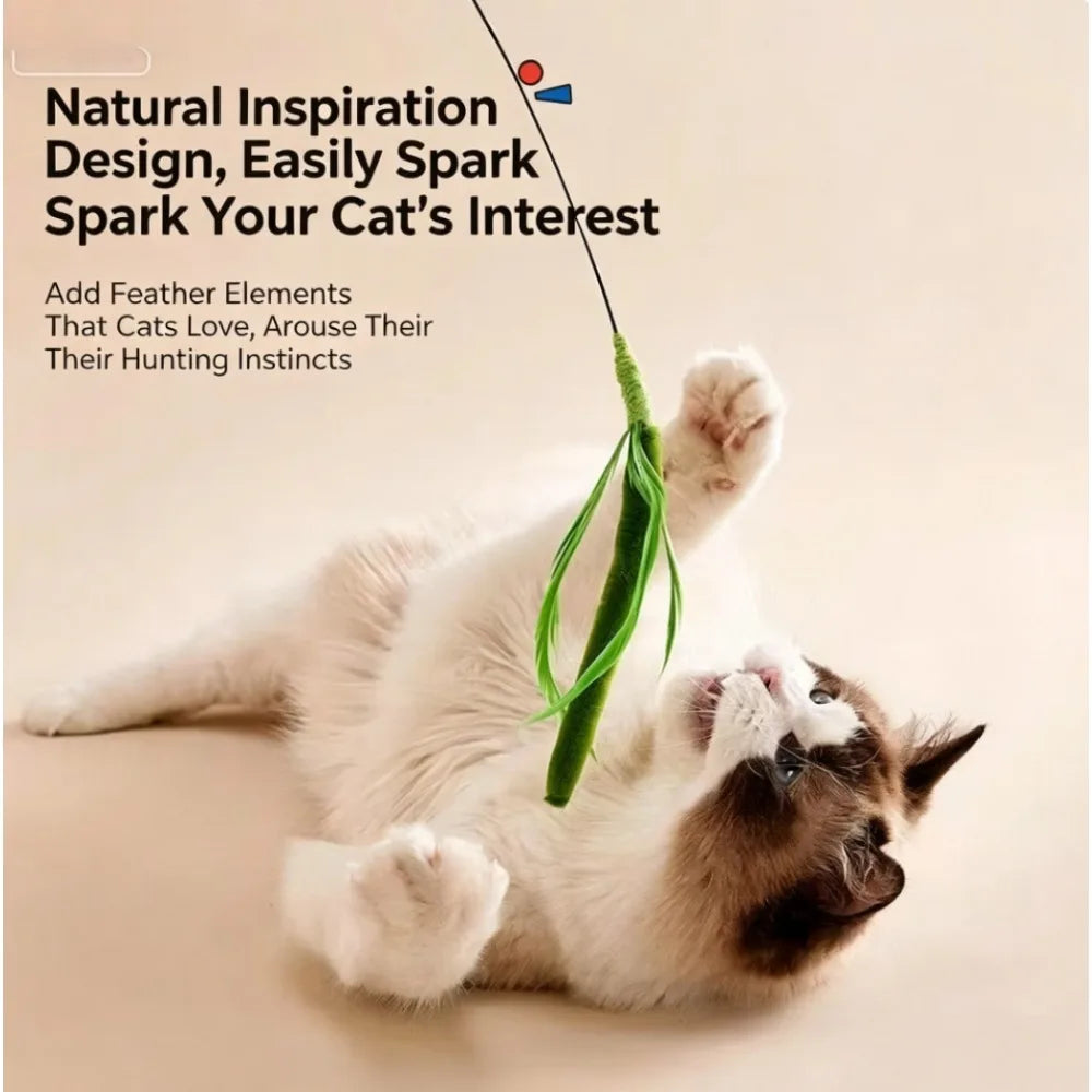 Bristle Grass Cat Wand Chew Toy