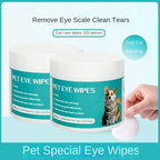 Pet Eye Wipes — Gentle Cotton Cleaning Wipes for Cats & Dogs