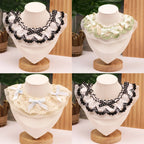 Lace Bow Pet Scarf