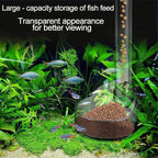 Acrylic Fish Feeder Tube (Transparent, Large-Capacity, Shrimp & Fish)