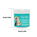 Disposable Ear Cleaning Finger Wipes — Ear Mite Control for Pets