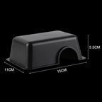 Ventilated Reptile Hide Box — Rectangular Shelter for Geckos, Snakes & Spiders