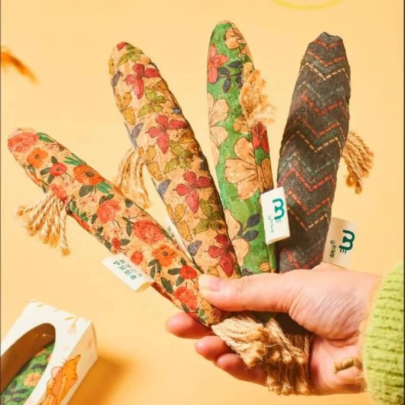 Cork Fish-Shaped Cat Bite Toy — Teeth Grinding & Claw Relief Interactive Play Toy