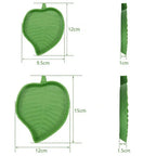 Leaf-Shaped Reptile Feeding Dish — Shallow Water & Food Bowl for Tortoises & Lizards