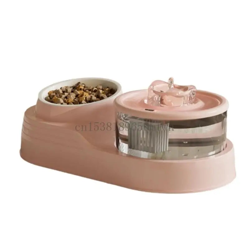 Wireless Cat Water Fountain Station (Large Capacity, Healthy Hydration, B03D)