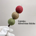 Catnip Ball Stick Cat Grass Lick Toy — Dental Treat & Self-Entertainment Chew Toy