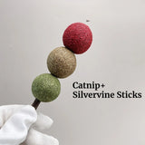 Catnip Ball Stick Cat Grass Lick Toy — Dental Treat & Self-Entertainment Chew Toy