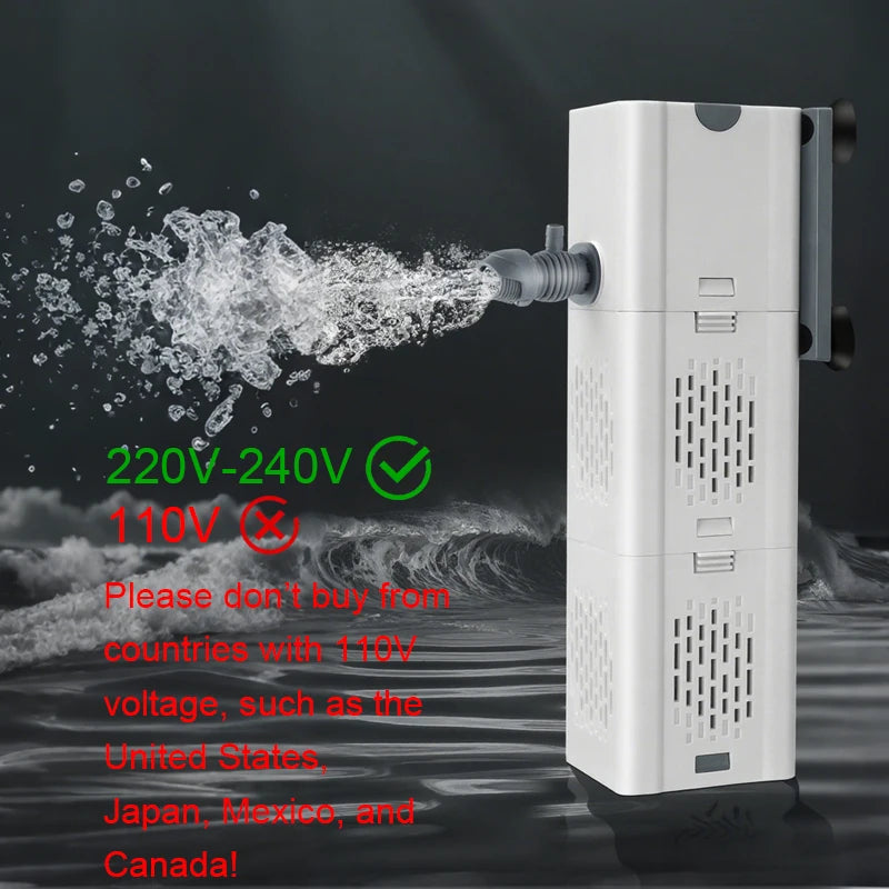 Silent Submersible Aquarium Filter Pump & Wave Maker