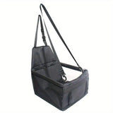 Foldable Dog Car Booster Seat with Safety Belt