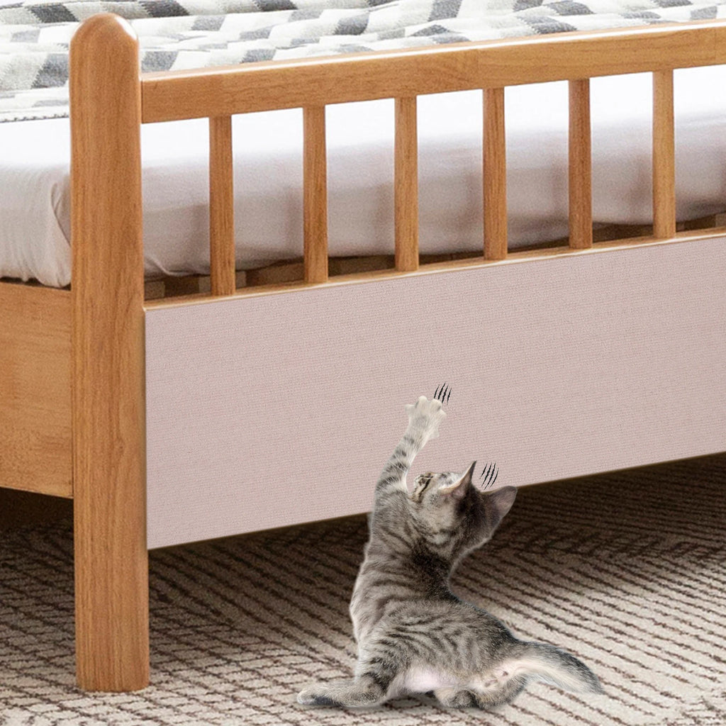 Self-Adhesive Cat Scratch Mat — Trimmable Furniture Protector, 2-Pack
