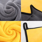 Microfiber Quick-Dry Pet Towel — Absorbent Bathrobe-Style Towel for Cats & Dogs