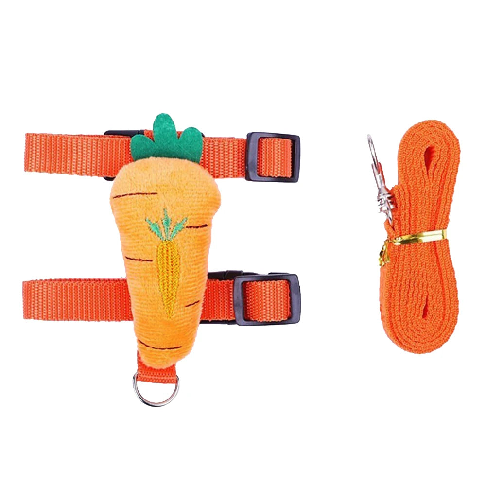 Small Pet Harness & Leash Set — Fun Fruit-Themed Design for 1-2kg Pets