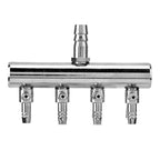 Stainless Steel Aquarium Air Flow Control Valve (8mm to 4mm, Splitter)