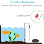 Aquarium Air Pump One-Way Check Valves (10pcs, Non-Return, Anti-Siphon)