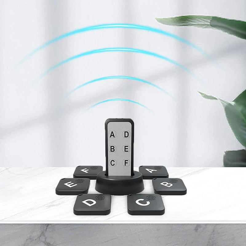 6-Piece Wireless Key Finder Set - One-Touch Anti-Loss Locator for Keys, Pets & Bags