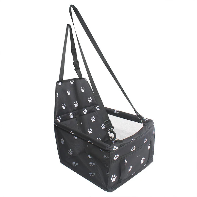 Foldable Dog Car Booster Seat with Safety Belt