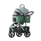 High-Landscape Pet Stroller for Dogs & Cats with Folding Telescopic Handle — Up to 66 lbs