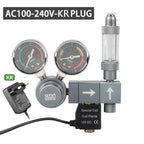 Aquarium CO2 Pressure Regulator with Solenoid Valve (Bubble Meter, Quick-Connect)