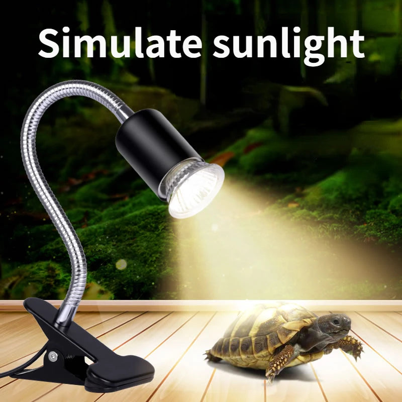 Reptile & Aquarium Clip-On Heat Lamp 50W Adjustable